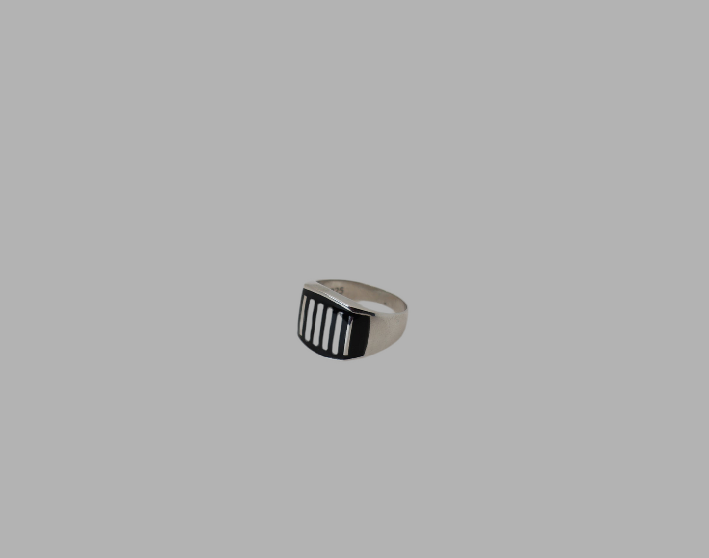 Zwarte Stijl Ring