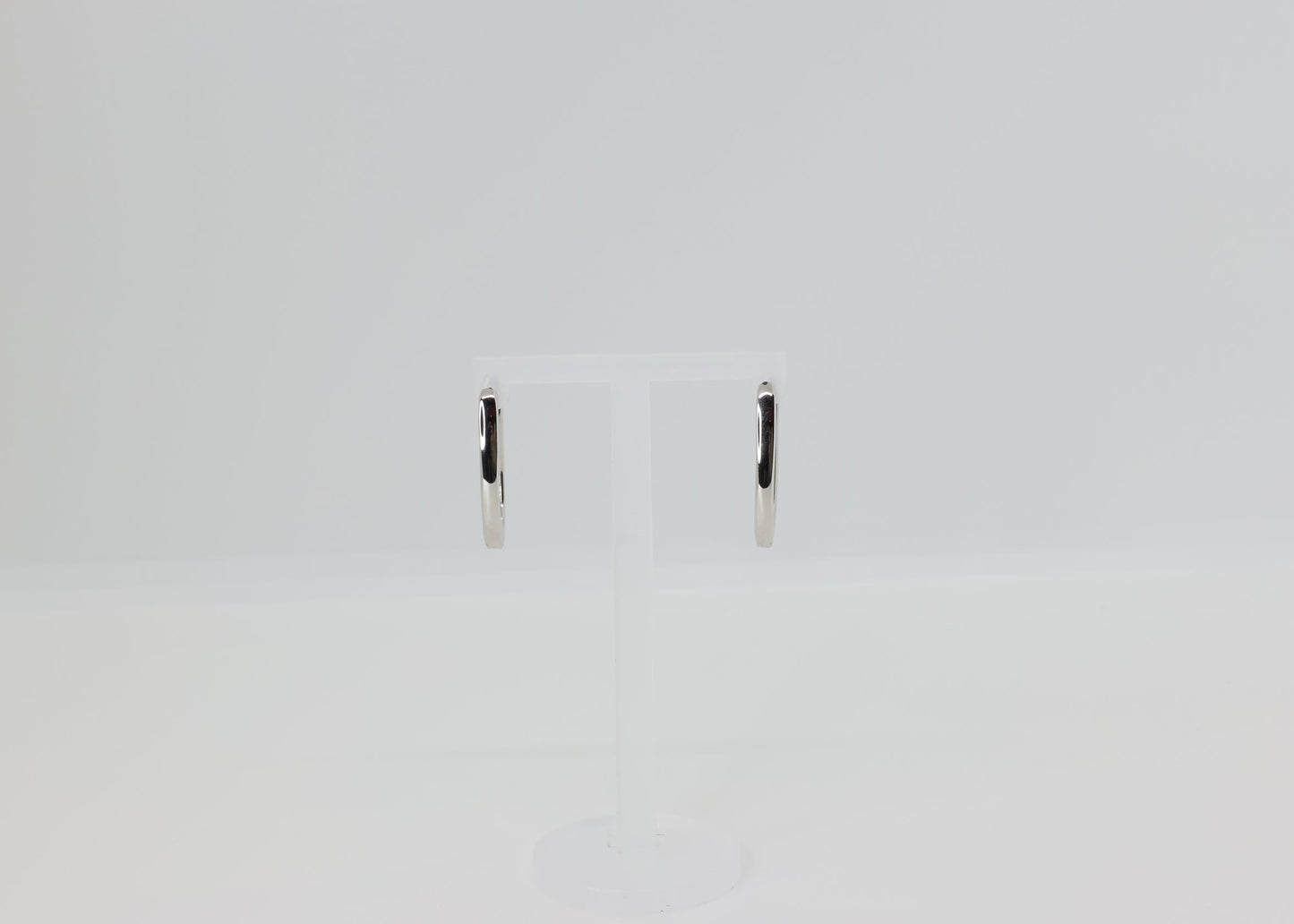 Minimal Zilver Hoop