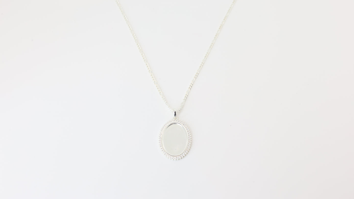 Ovaal Spiegel Ketting